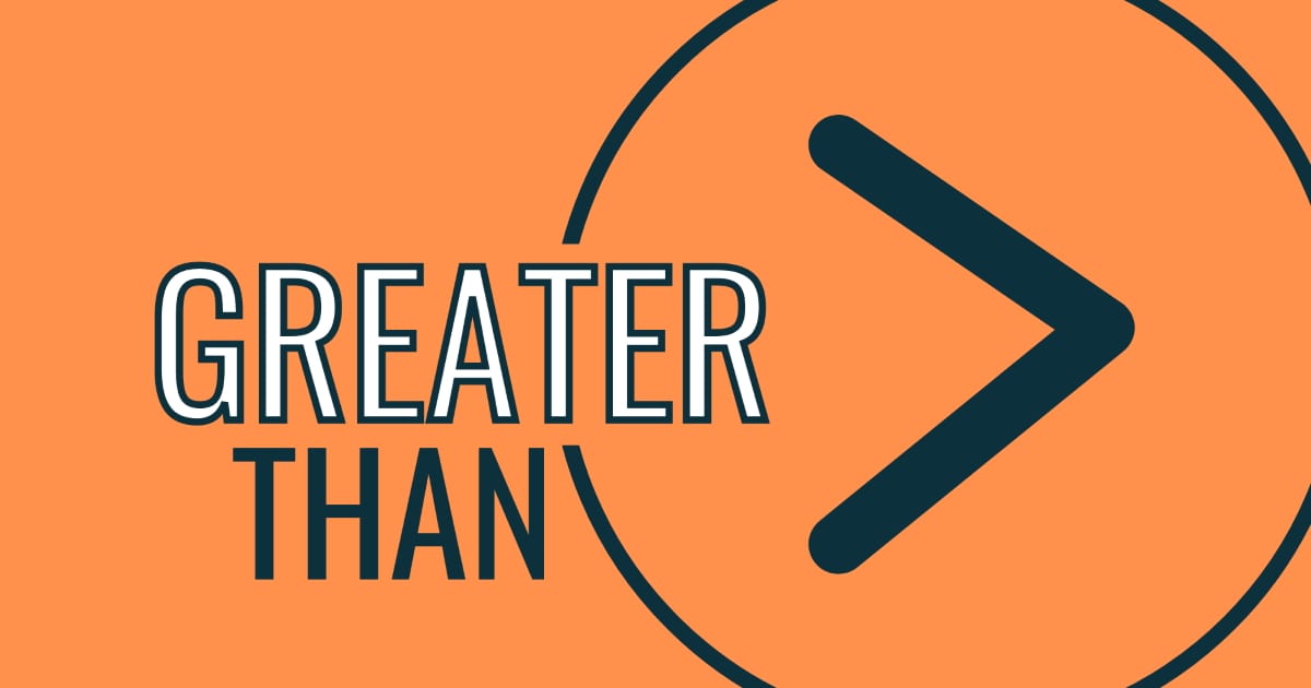 Greater Than worship series