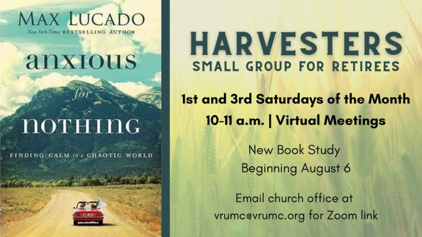 Harvesters Group Book Study Anxious for Nothing