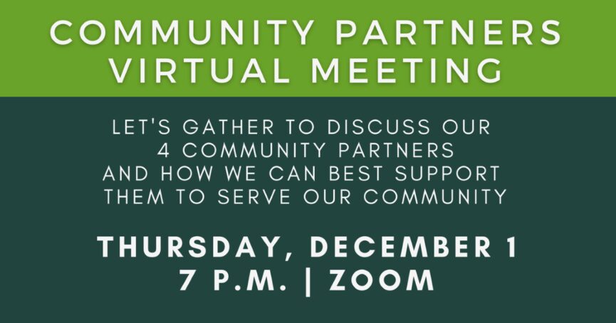 Community Partners Virtual Meeting December 1, 2022