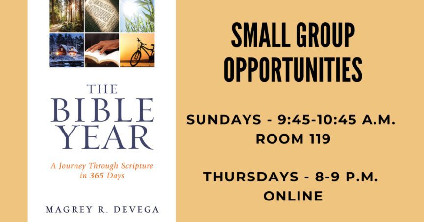 Small Group Opportunities The Bible Year